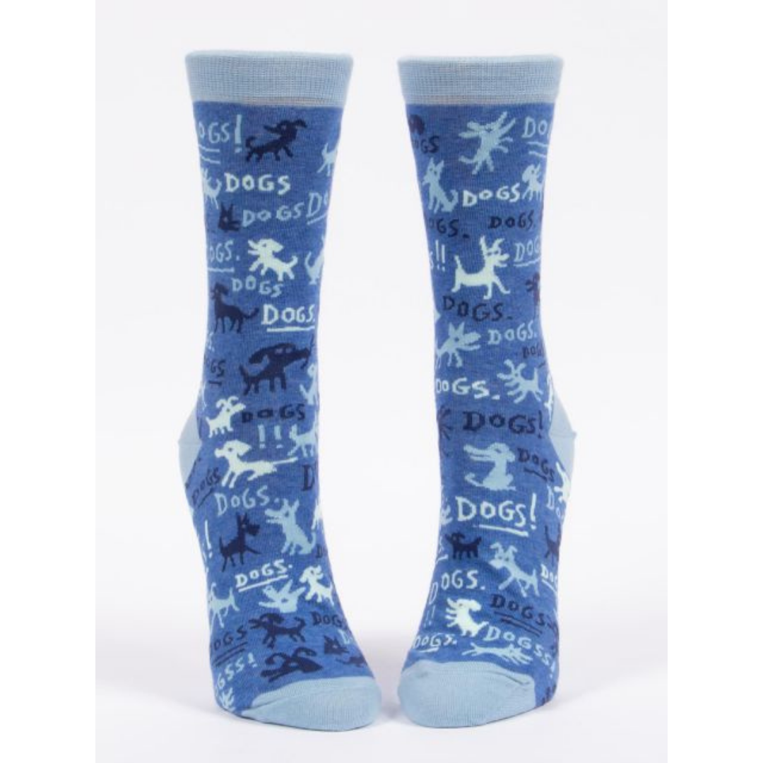 Blue Q Dogs!!! Women's Crew Socks