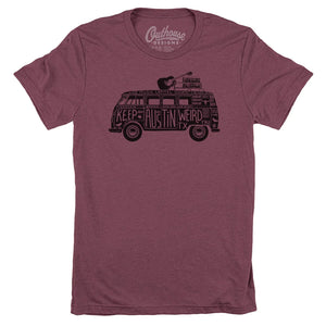 Outhouse Hippie Van - "Keep Austin Weird" T Shirt