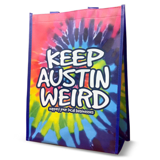 Outhouse Keep Austin Weird Tie-Dye Reusable Bag