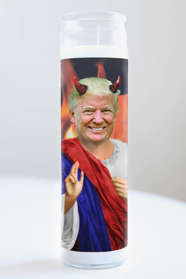 Illuminidol Donald Trump Devil Candle