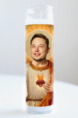 Illuminidol Elon Musk Candle