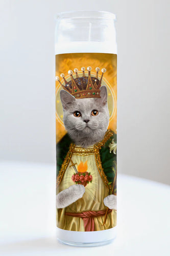 Illuminidol Grey Cat Candle