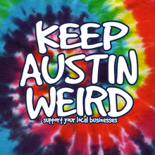 Load image into Gallery viewer, Outhouse Keep Austin Weird Tie Dye T-Shirt