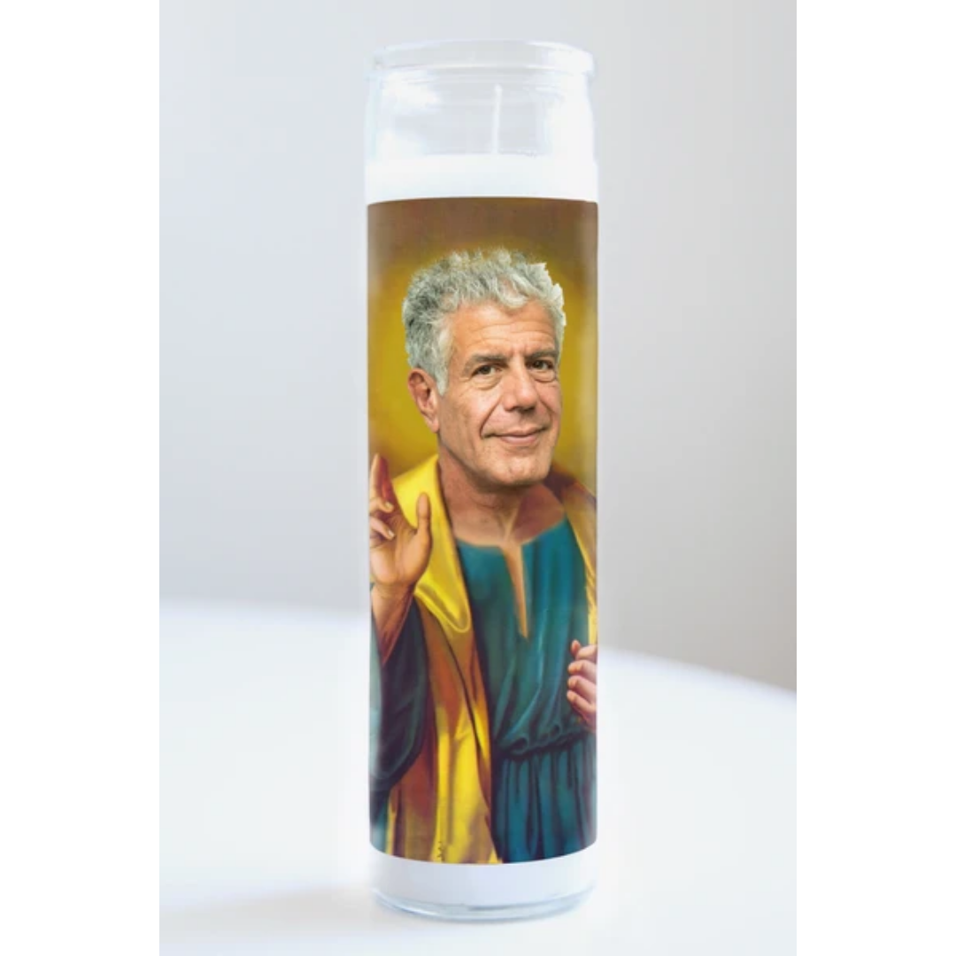 Illuminidol Anthony Bourdain Candle