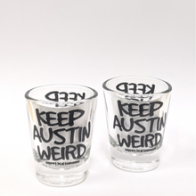 Load image into Gallery viewer, Outhouse Keep Austin Weird Shot Glass - Clear