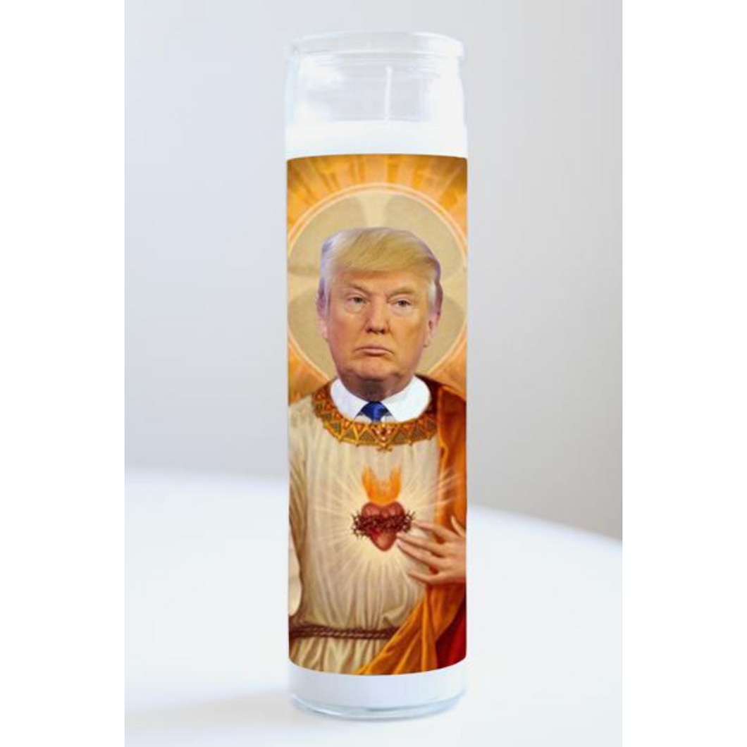 Illuminidol Donald Trump Candle