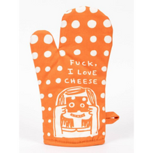 Load image into Gallery viewer, Blue Q Fuck I Love Cheese Oven Mitt