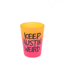 Load image into Gallery viewer, Outhouse Keep Austin Weird Shot Glass - Neon